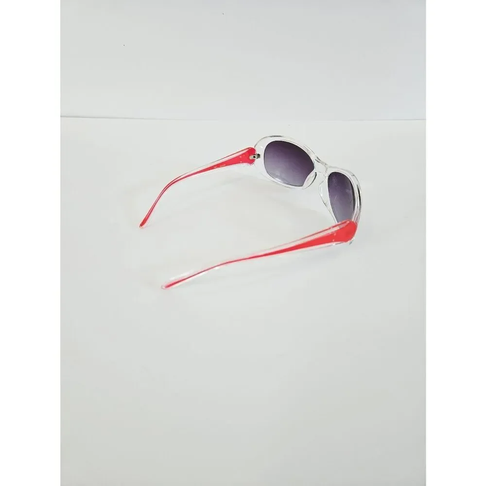 Vintage Dolce & Gabbana Wayfarer Red Large Gradient Frame Smoke Lens Sunglasses
